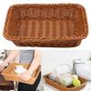 Rattan Brotaufbewahrungskorb Zuhause Küche Gemüseaufbewahrung Organisation Obst Snack Aufbewahrung Gewebter Korb