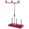 Purple Sewing Machine Thread Stand Detachable Plastic Thread Holder Light Aluminum Tube 3 Spools Holder