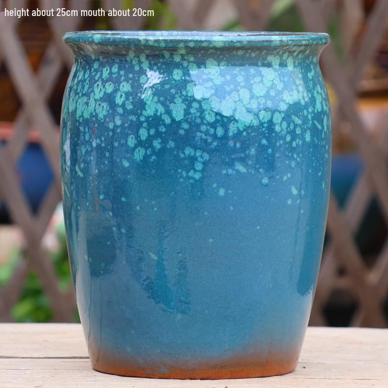 Minimalist Large Coarse Pottery Flower Pot for Succulents and Green Plants