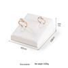 White Jewelry Display Stand for Bracelets, Rings, and Necklaces