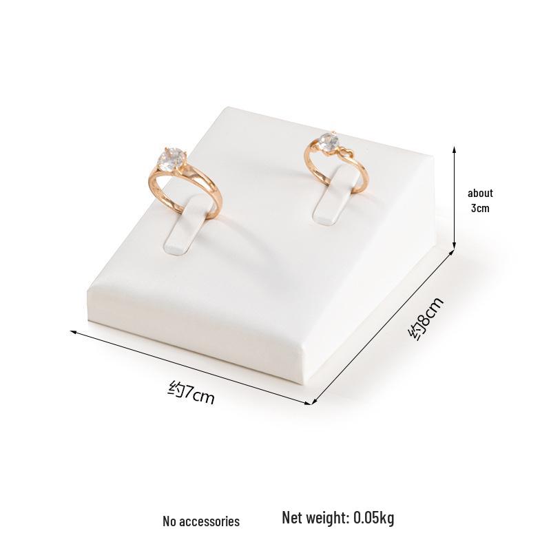 White Jewelry Display Stand for Bracelets, Rings, and Necklaces