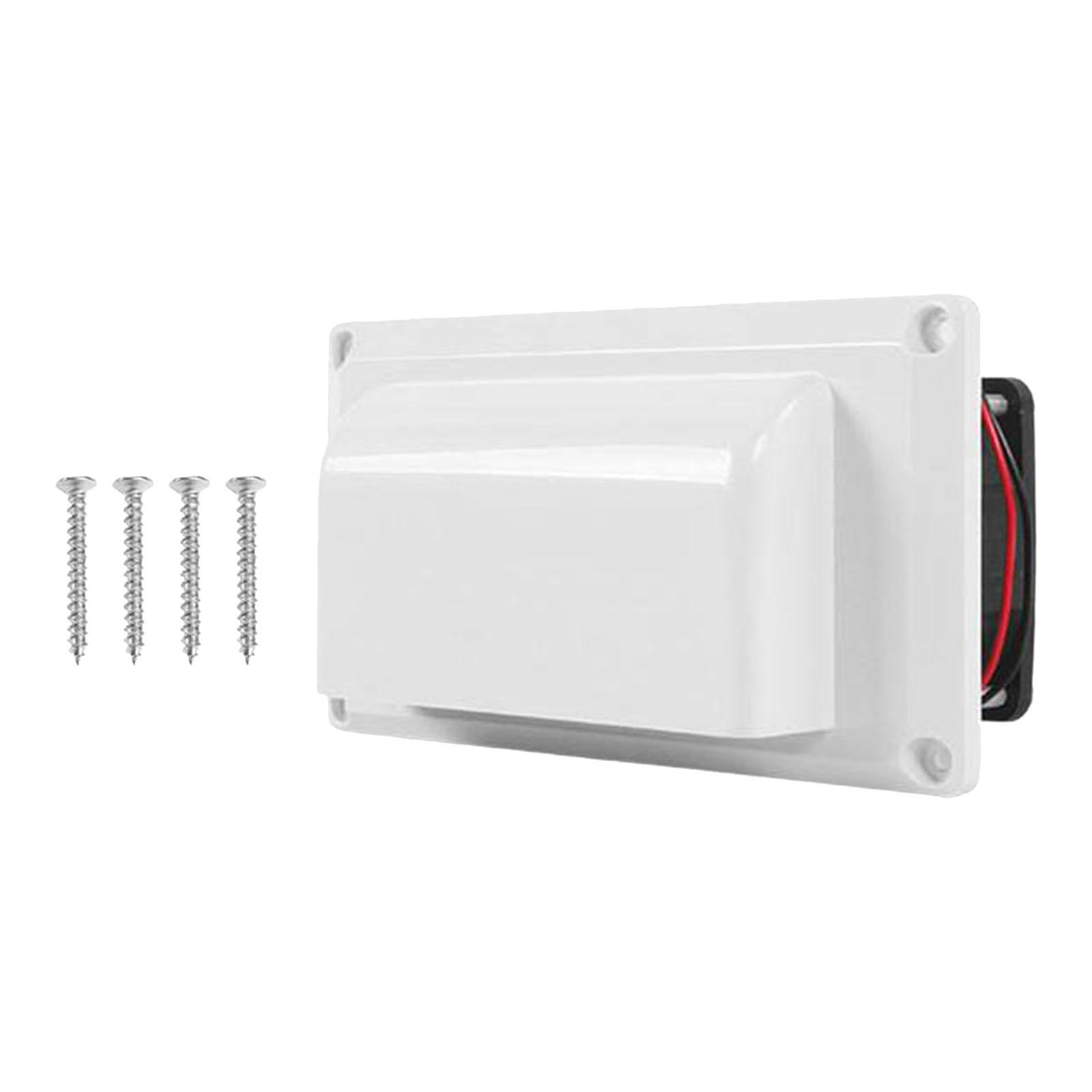 

12 В RV Side Vent Fan Assembly Accessories Заменяет вентиляционный вентилятор для вытяжной вентиляции для морской лодки, яхты, автодома, каравана белый