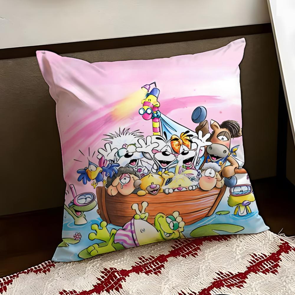 Cartoon DDiddl Cushion Cover Reversible Soft Durable Pillow Cover Home  Car MultiScene Use for Daily Comfort