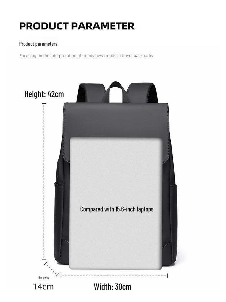 Herren Reise-Laptop-Rucksack mit großem Fassungsvermögen: Lässige Mode für Studenten und Pendler