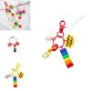 Rainbow Bell Building Blocks Keychain Decoration For Bags And Cars
