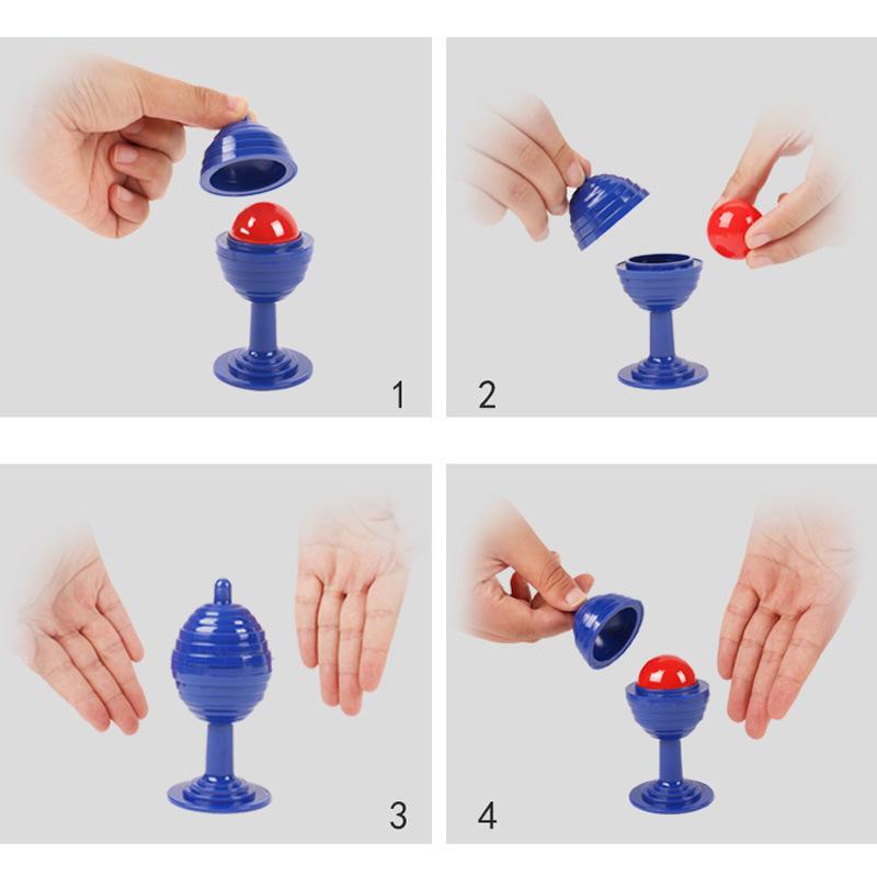 Dzi Bead Magic Cup: Vanishing Magic Prop Set for Close-Up and Stage Performance