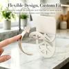 Dish Sponge Holder Self-adhesive Holder, Compact Flexible Drainage Rack, Rust-proof Rack for Sponges Aluminum Alloy And Silicone Organizer Bathroom
