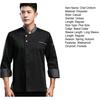 Chef Jacket Trendy Stand Collar Lightweight Chef Shirt Unisex Adult Kitchen Chef Coat Chef Uniform Pastry Clothes