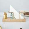 New Wood Tissue Holder Creative Design Elegant Napkin Holder Multifunction Desktop Organizer Dining Table