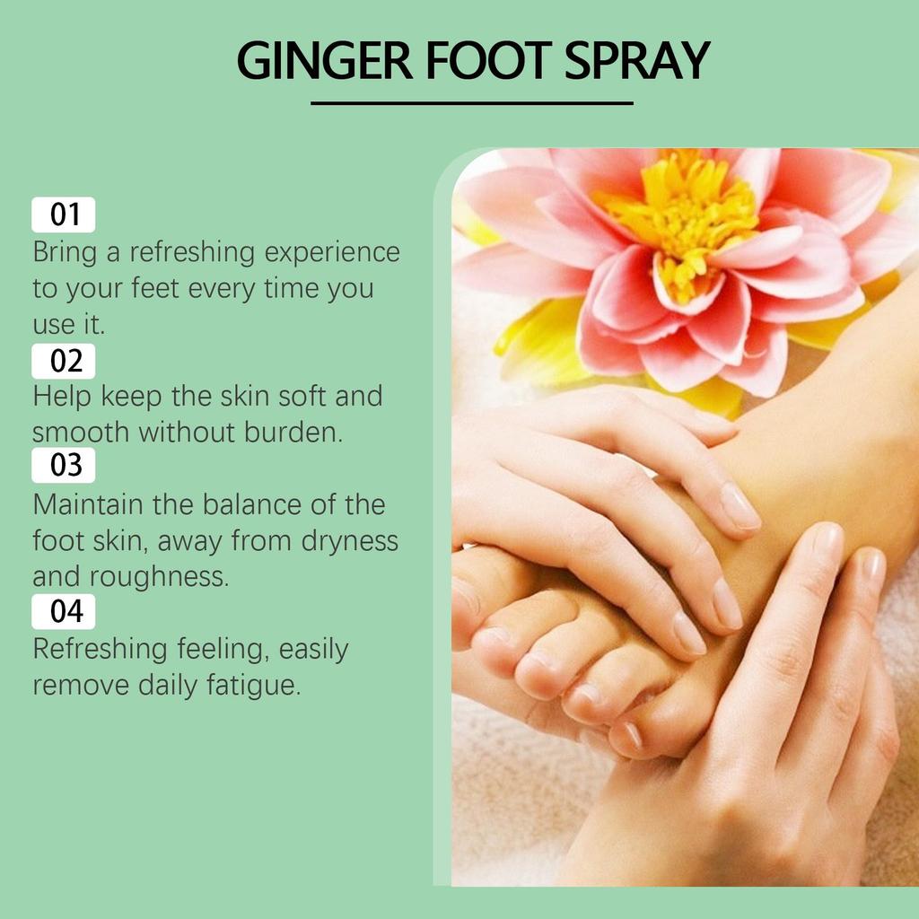 South Moon Foot Ginger Nourishing Spray Gentle Nourishing Heel Soft Refreshing Moisturizing Treatment Spray