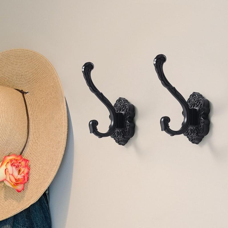 Nordic Styles Without Drilling Over Door Hook Alloy Rustproof Hanger for Coat Bags Towels Bathroom Storage