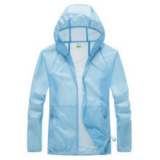 Unisex Summer Hooded Quick-Dry Windbreaker Jacket
