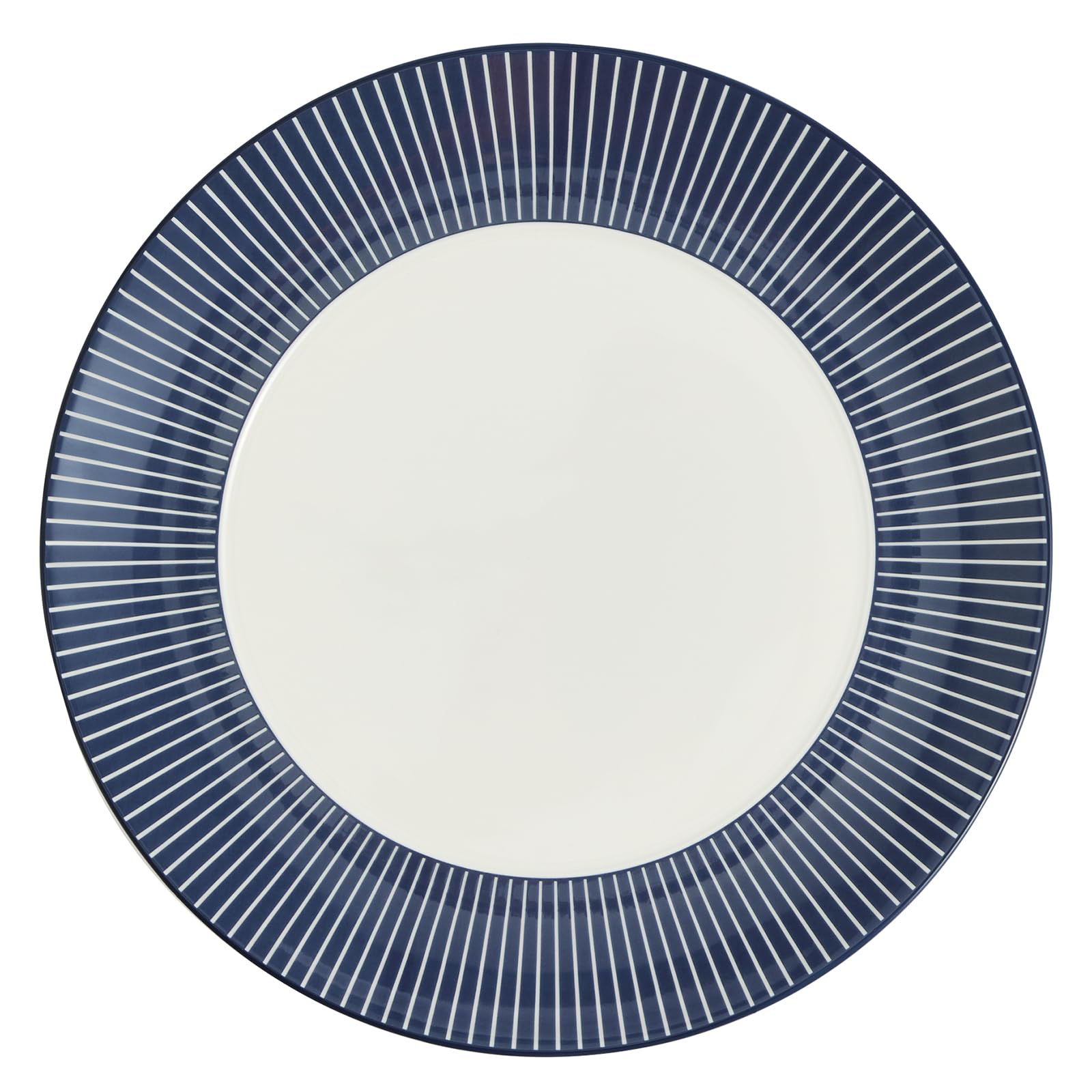 Imported Wedgwood Geo Blue Pinstripe 1079123 [Authentic Product] Plate, 24cm, Blue, синий