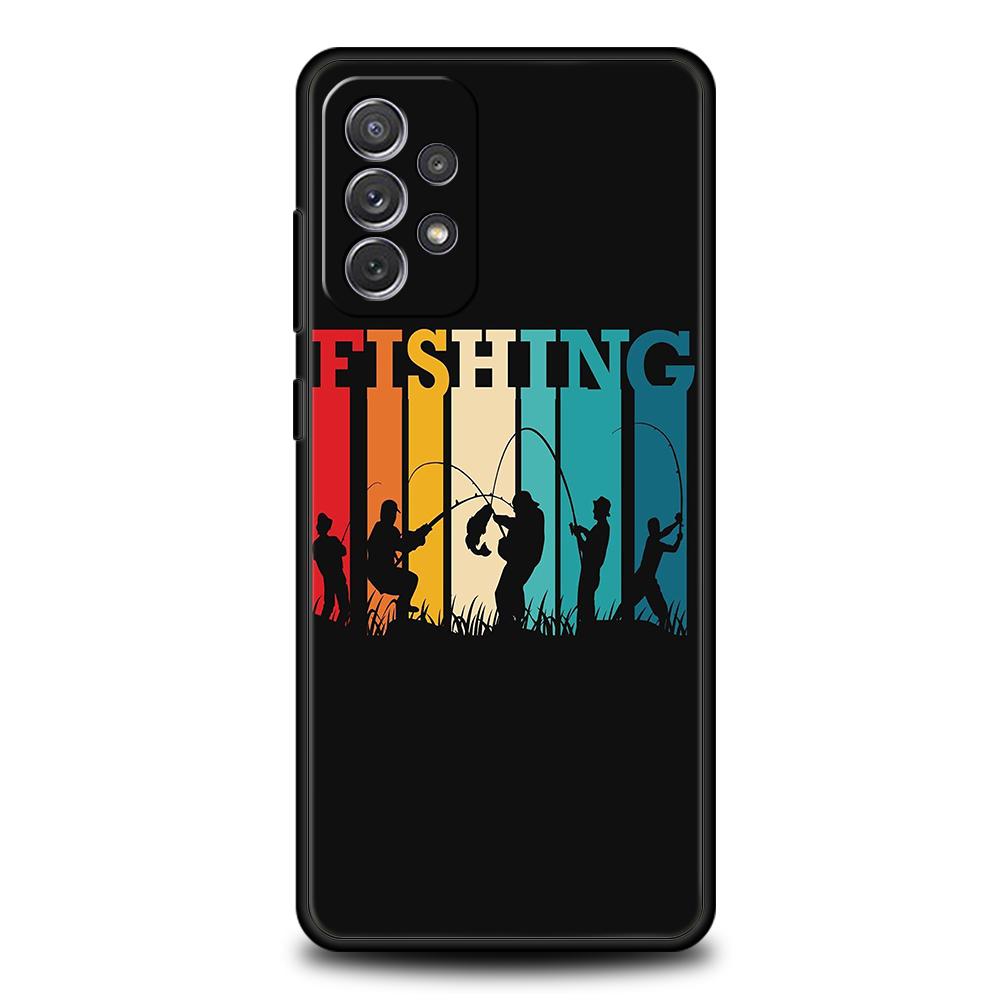 

Phone Case for Samsung Galaxy A55 A53 A52 A52S A51 A41 A35 A32 A25 A23 A15 A13 A71 A72 5G Soft TPU Shell Hunting Fishing Man Bag Samsung A13 5G