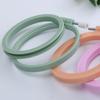 Oval/Square Plastic Embroidery Hoops Frame Color Embroidery Hoop Rings For Household DIY Cross Stitch Sewing Needlecraft Tools