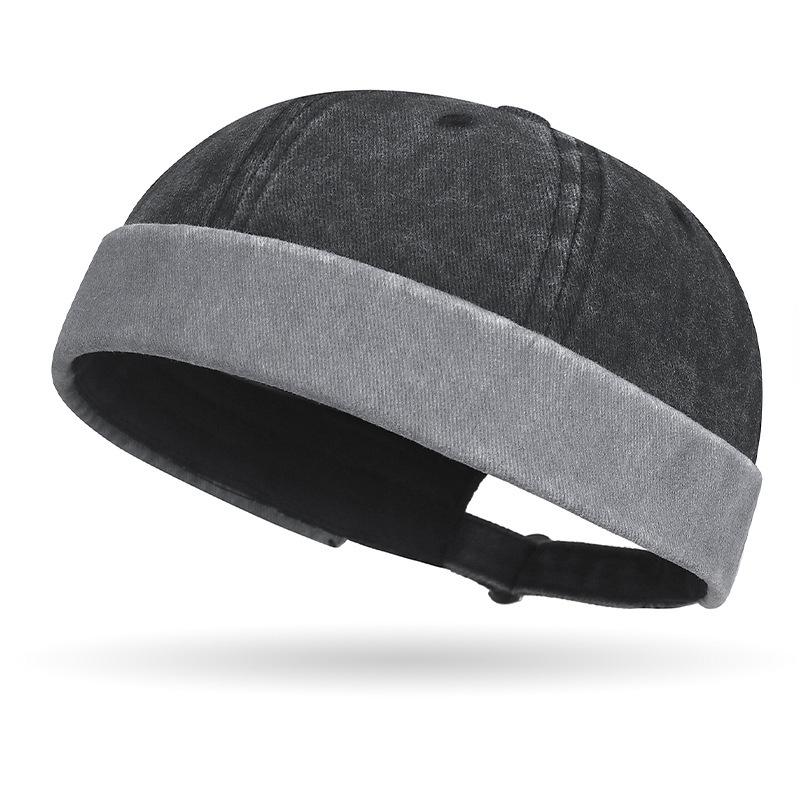 Retro Used Look Colorblock Dome Hut - Unisex Hip Hop Stil