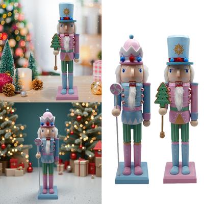 Christmas Nutcracker Collectibles Tabletop Ornament Christmas Nutcracker Figures Christmas Decor for Home Parties Festival Table
