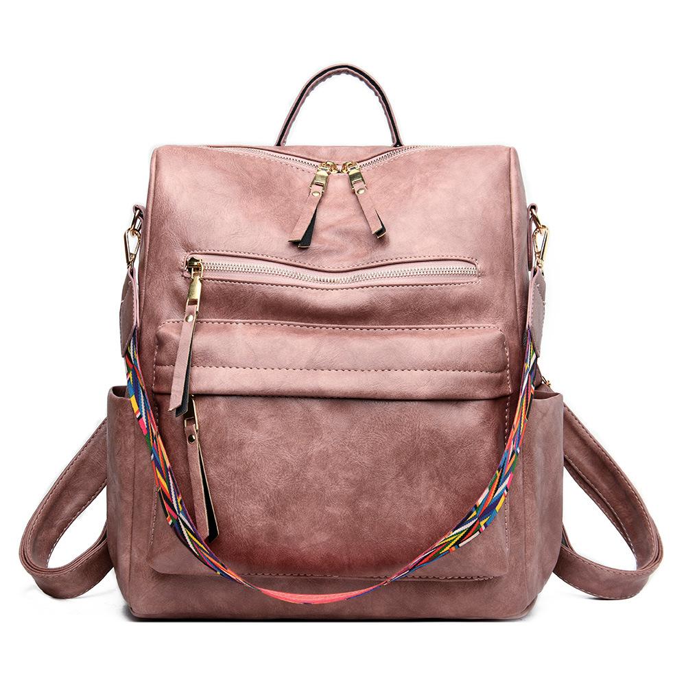 2026 New Women's Backpack Fashi Casual Travel Backpack Female High School Student Schoolbag Female Pures and Bags Back Pack