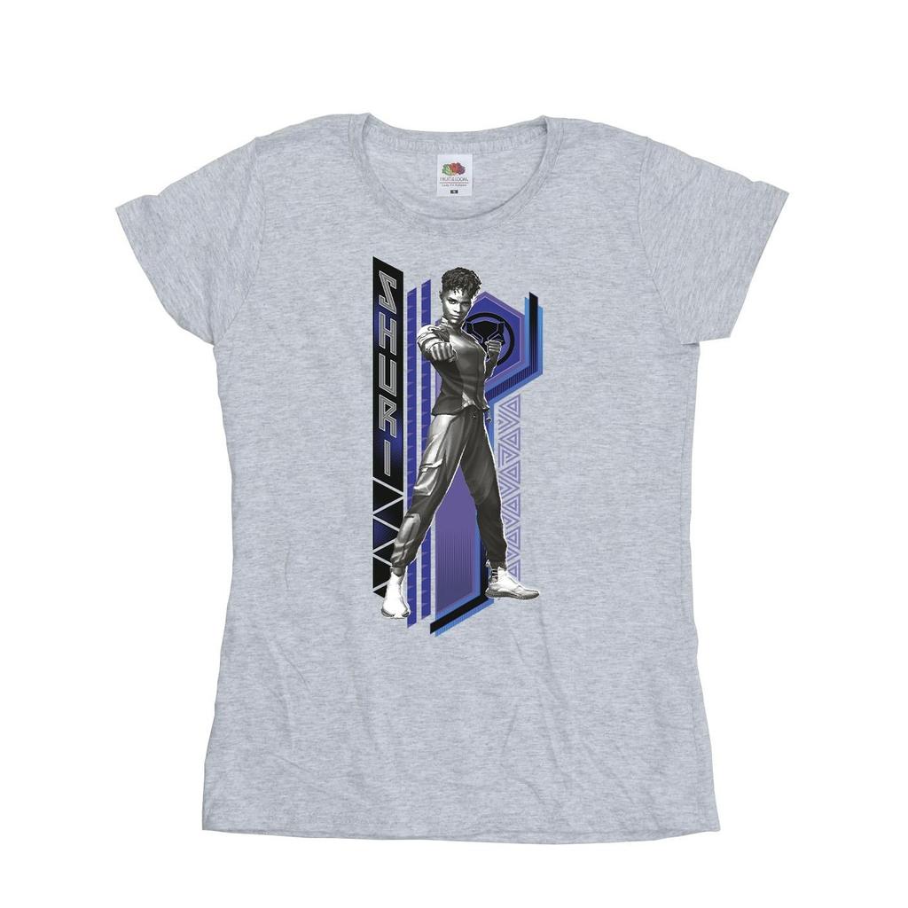 Marvel Womens/Ladies Black Panther Wakanda Forever Shuri Pose Cotton T-Shirt