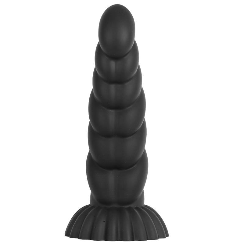 Silicone Black Extra Large Thick Anal Plug Penis Soft Thick Anal Plug Back Yard Fisting Anal Expander Male and Female Anal Masturbation