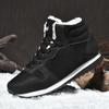 Fashion Plus Size 48 Winter Snow Boots Men Plush Warm Women Boots Suede Leather Ankle Boot Comfortable Light Couple Waterproof Sneakers