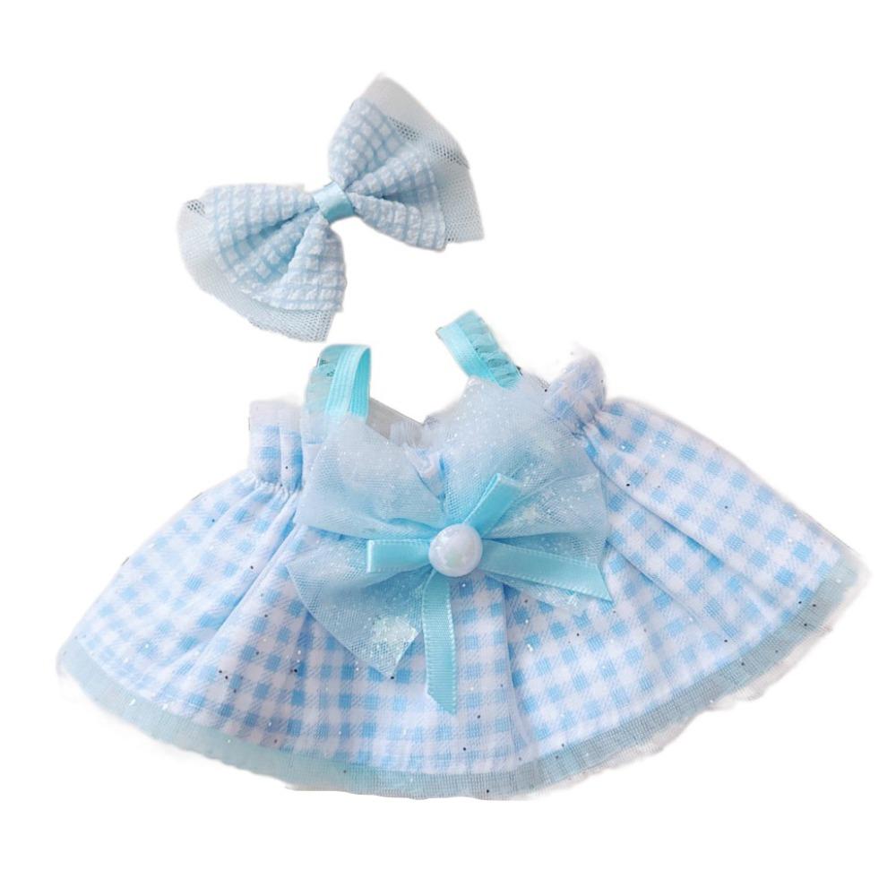 

1 set Bow Knot Labubu Time Doll Clothes Dress Labubu Doll s Clothes Set Kids Girls Toys синій