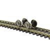 2 Pieces Ho Scale Wheels Upgrade Dc Wheel Set For 1:87 Model Trains Railroad Ho Gauge Wheels For Model Trains Diy Accessory