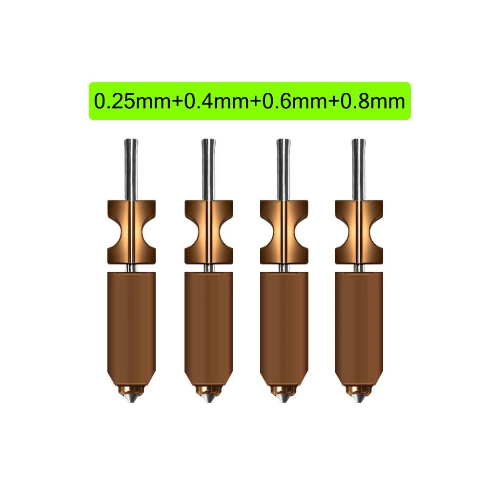 New For FlashForge Ad5x Nozzle Hardened 0.25 0.4 0.6 0.8 Adverturer Ad5x Flashforge Extruder Ad5x Hotend 3d Printer Accessories
