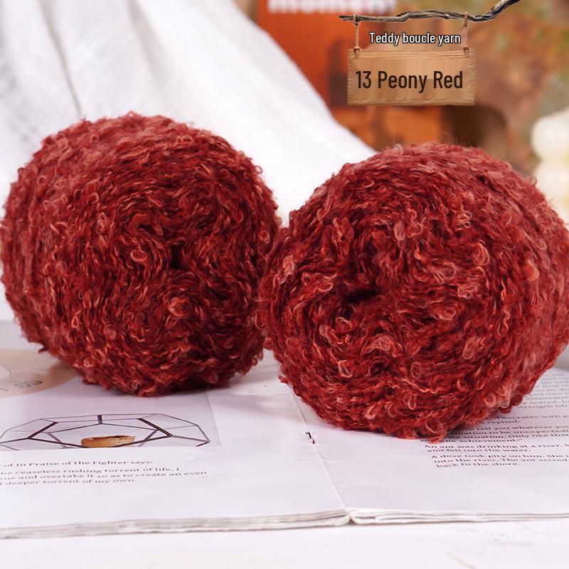 Colorful Loop Yarn Ball for Crochet & Knitting: Perfect for Handmade DIY Sweaters, Scarves, Dolls, & Small Projects.