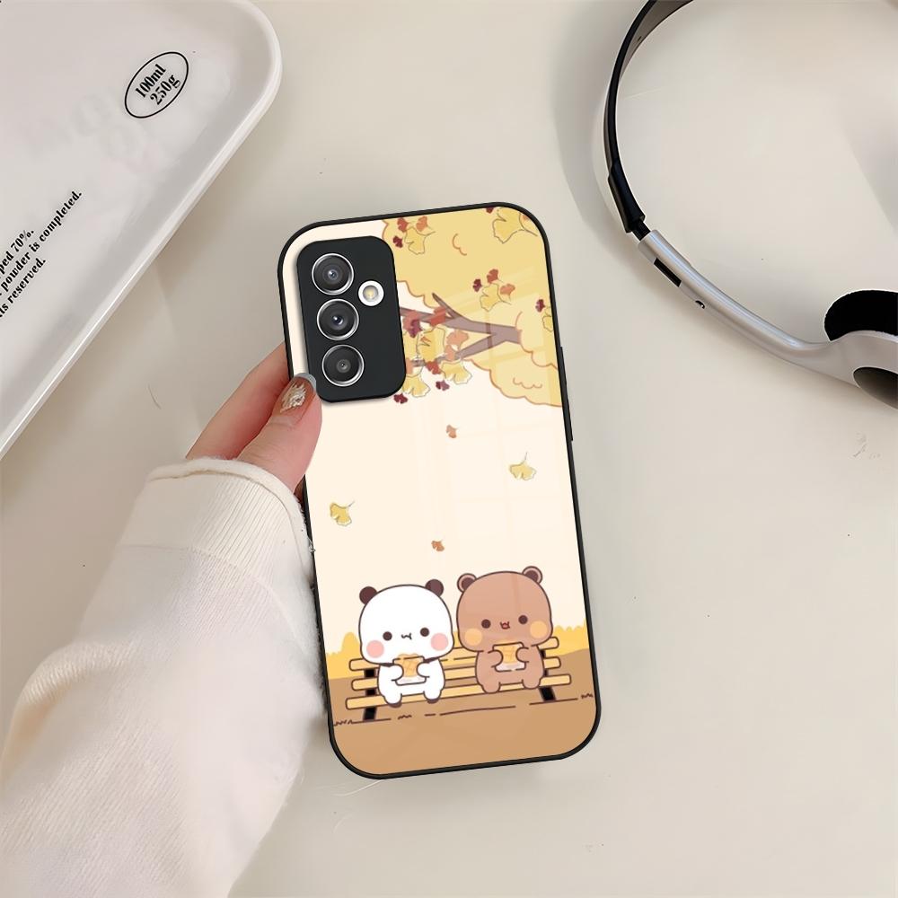 Bubu Dudu Phone Case Glass For Samsung S24 S23 S20 S25 S21 S22 Ultra Fe Plus A05 A06 A16 A26 A36 A56 Coque