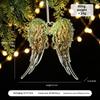 Green Glitter Christmas Hanging Ornament Sparkling Reindeer/High Heel/Tree /Snowflake Designs Pendants With Ribbon Decor