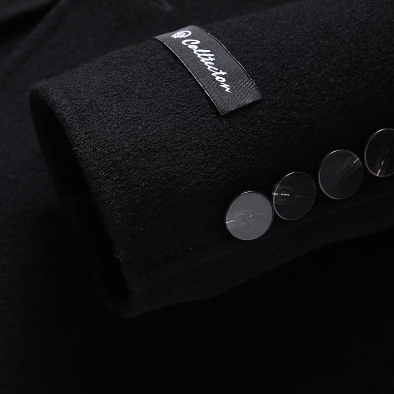 Men's Autumn/Winter Wool Blend Suit Collar Overcoat