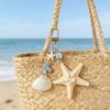 Ocean Sea Series Starfish Shell Keychain Ornaments Fish Pendant Beach Style Keychain  Key Decor