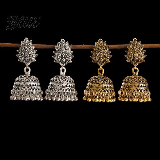 Affordable Alloy Earrings Indian Bohemian Tassel Drop for Women Ethnic