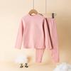 Cozy Wool Silk Baby Boys Girls Thermal Pajamas Set With Soft Fabric For Autumn Winter