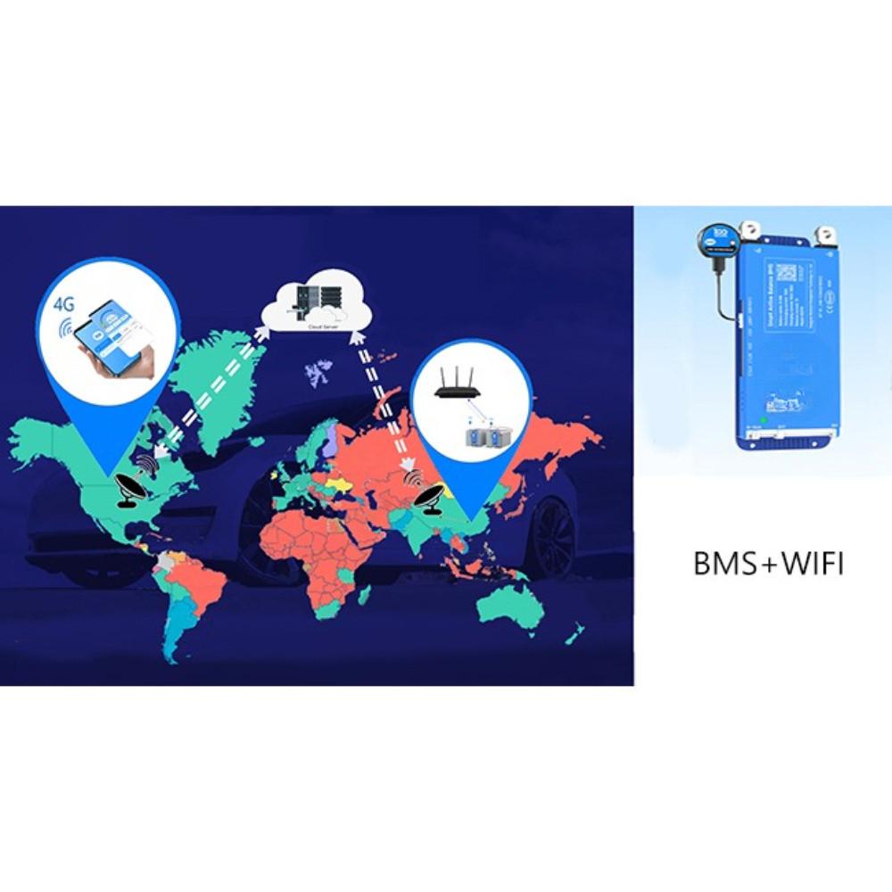 Smart Active Balance BMS Bluetooth WiFi 4S 8S 17S 24S Balanced Current 1A  Real Time Monitoring Equalizer Module
