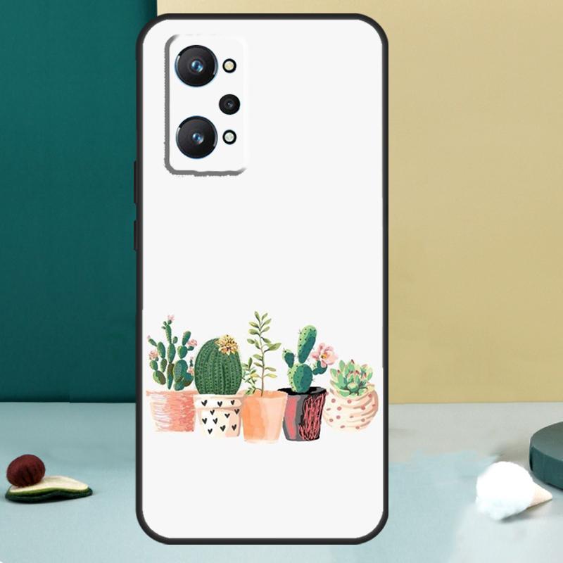 CACTUS BANANA RETRO VINTAGE SUMMER For Realme GT 6T 5 6 GT 7 Pro C67 C75 C61 C55 C53 C51 C21Y C25S 10 11 12 13 14 Pro Plus Case