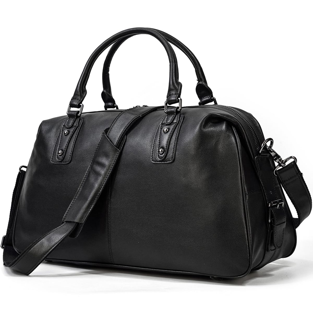 

Сумка Бостон з натуральної шкіри для великих одноденних подорожей Шкіряна сумка для гольфу з дорожньої коров ячої шкіри Чорна Чоловіча, Місткість, 1-2 сумки, Шипи, Водонепроникна, Легка, чорний