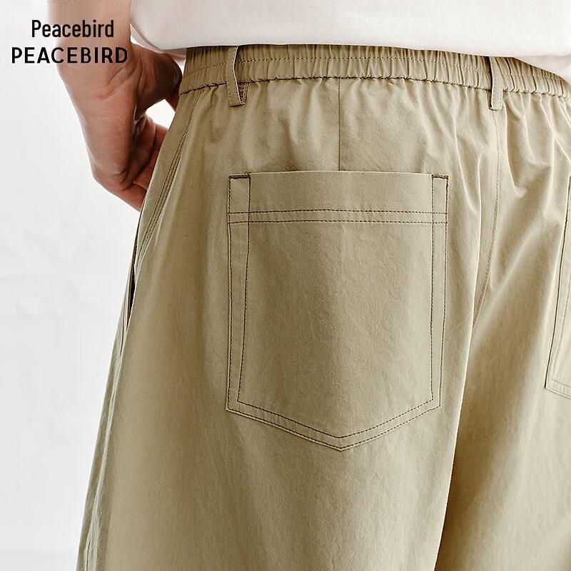 Peacebird Men's Casual Wide-Leg Trousers BBGBG215F
