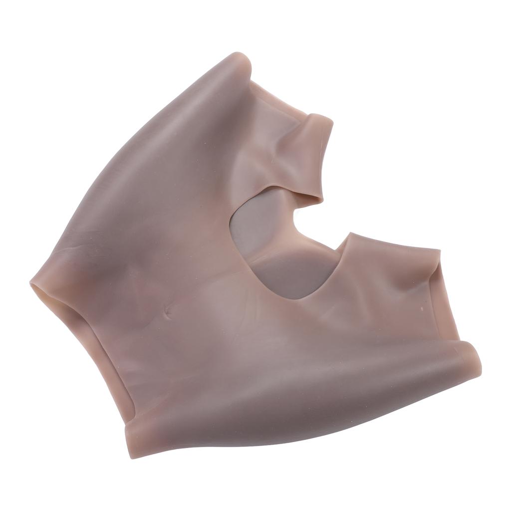 Silicone Pants Butt Shapewear Underwear Breathable Open Crotch Padded Thickening Silicone Butt Shaper Control Shorts Coffee M