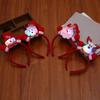 Christmas Festival Light-Up Snowman Headband - Cute, Flashing Headwear for Kids