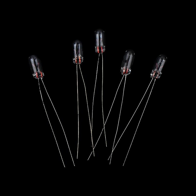 50 Stück 3 mm 12 V Edison Miniatur Neon Kontrolllampe Glühbirne