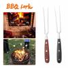 Stainless Steel Roasting Cooking Fish Food BBQ Tool Barbecue Fork Meat Fork Kitchen Accessories