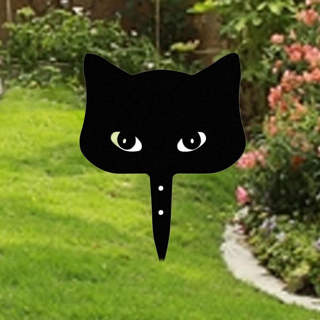 Cat Stake Garden Decor ,Outdoor Decoration, Yard Art Ornament, Lawn Decorative for Porch