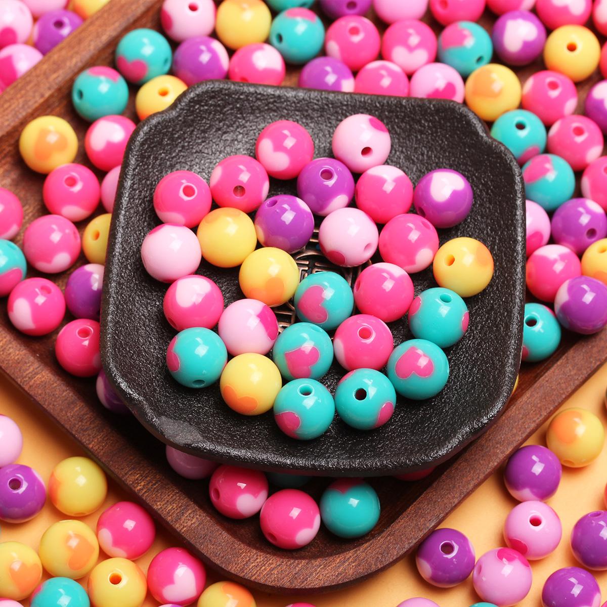 

500 г 12 мм около 530 шт. персиковые бусины ожерелья DIY материалы ручной работы для серег модные ювелирные изделия маркировка двусторонняя