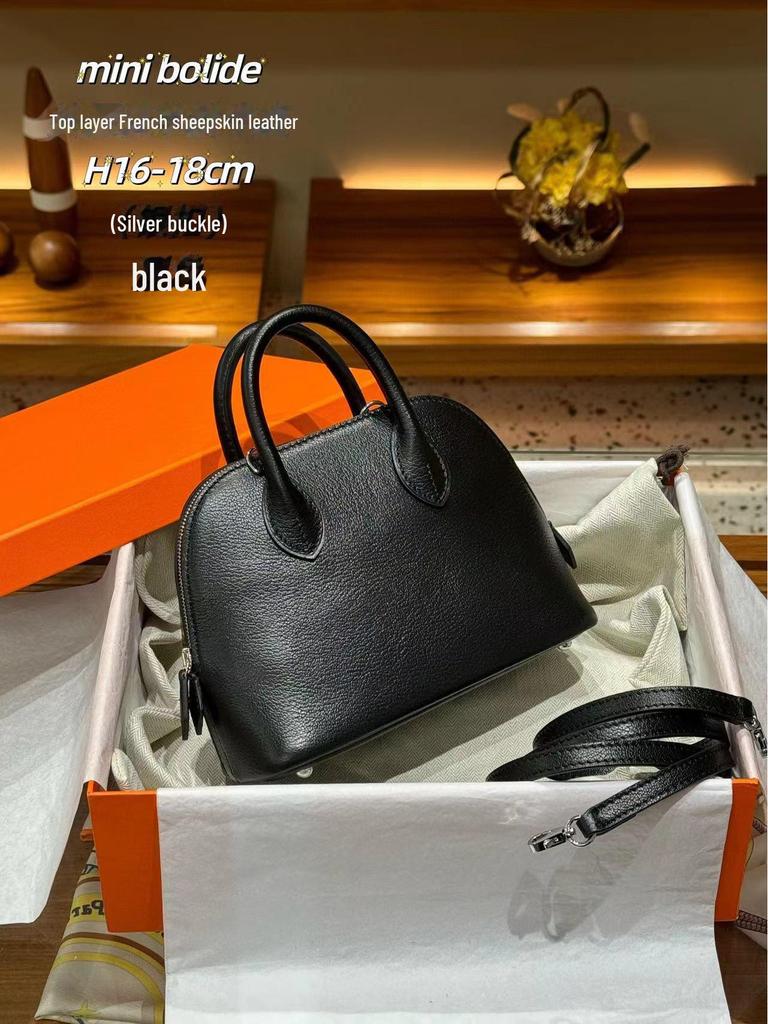 Majia Bolide Mini Crossbody Handbag - Goat Pattern with Steel Hardware