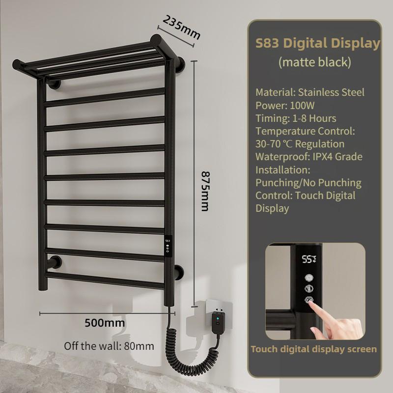 Drying Sterilization Towel Holder Household Hotel Intelligent Electric Towel Rack Bathroom Constant Temperature