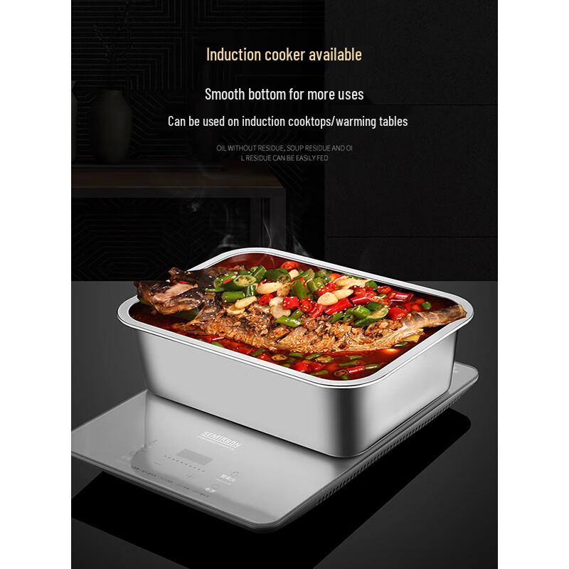 Haogongbang Stainless Steel Flat Square Basin