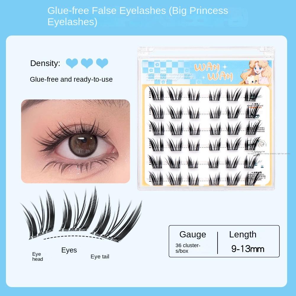 DIY Self-adhesive Lash Clusters Sweet Glue Free Fake Lashes False Eyelash Clusters  Makeup Tool