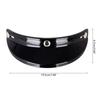 3 Snap-Button Visor Up Wind Shield Open Face Motorbike Helmet AntiUV Visor